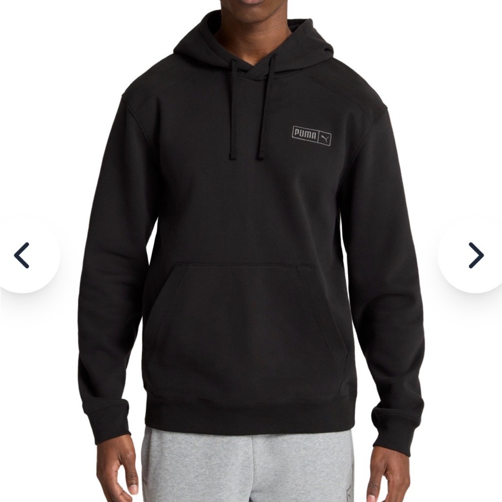 Puma Men's Black Pullover Hoodie
